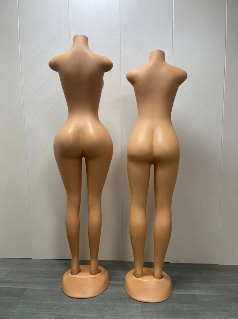 Shiny Gold Full-Body Mannequin Female With Stand - Image 2