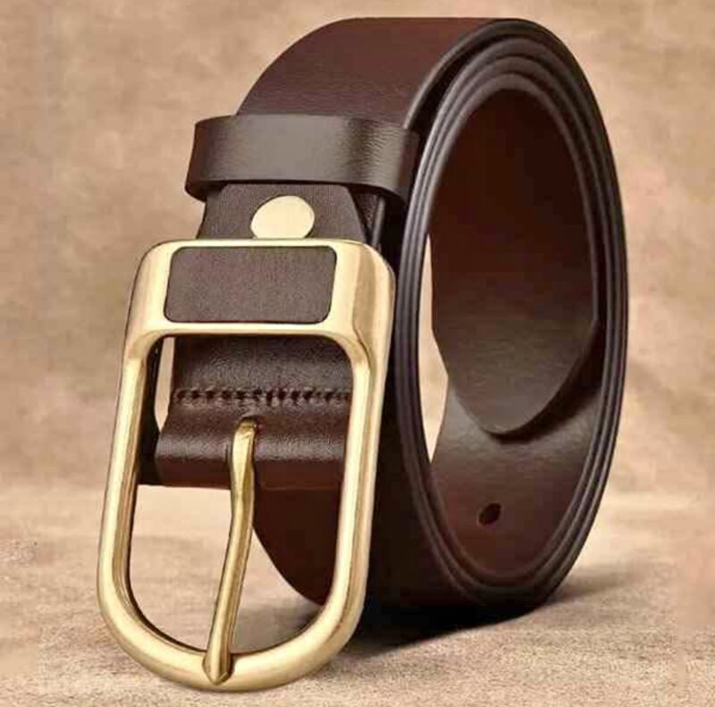 Original Vintage Men’s Belts- Genuine Cowhide Leather - Image 2