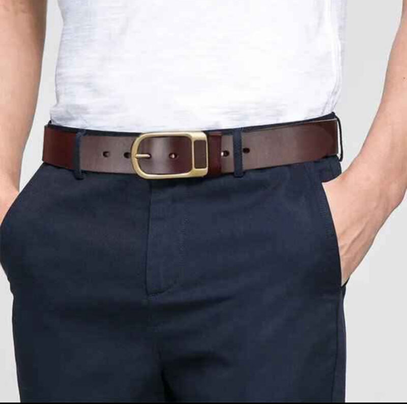 Original Vintage Men’s Belts- Genuine Cowhide Leather - Image 3