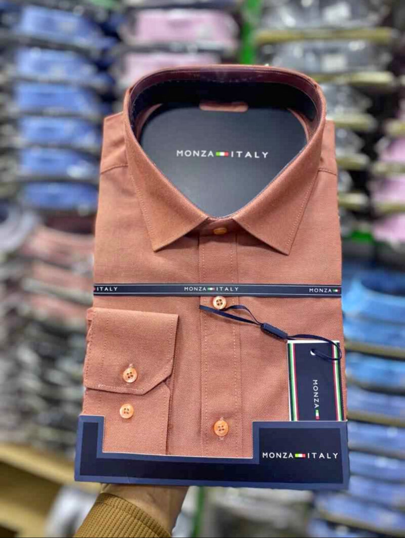 Monza Italy Men’s Cotton Long Sleeve Shirts - Image 2