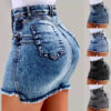 Women’s High-Waist Half-Body Denim Skirts