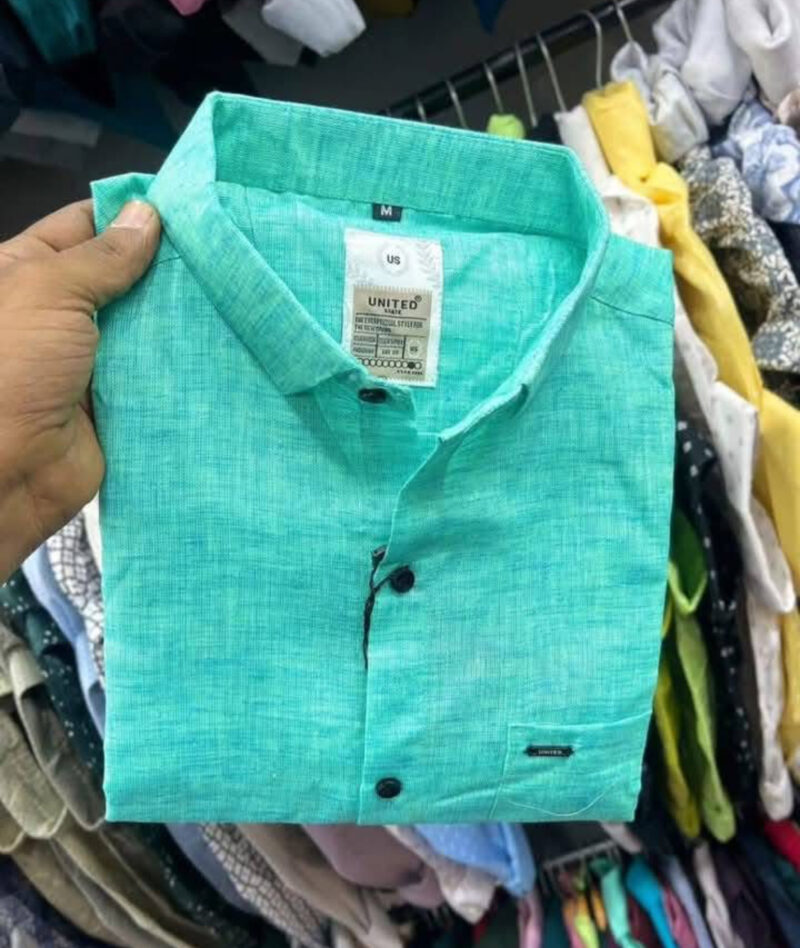 High Quality Men’s Short Sleeve Shirts 100% Cotton - Image 3