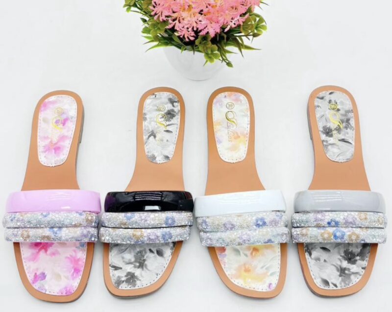 Ladies Open/Flat Shoes-Multiple Colors