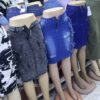 Ladies High Waisted Short Jean Skirts