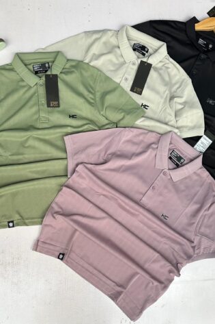 Men High Quality Cotton Slim Fit Polo Short-Sleeved T-Shirts