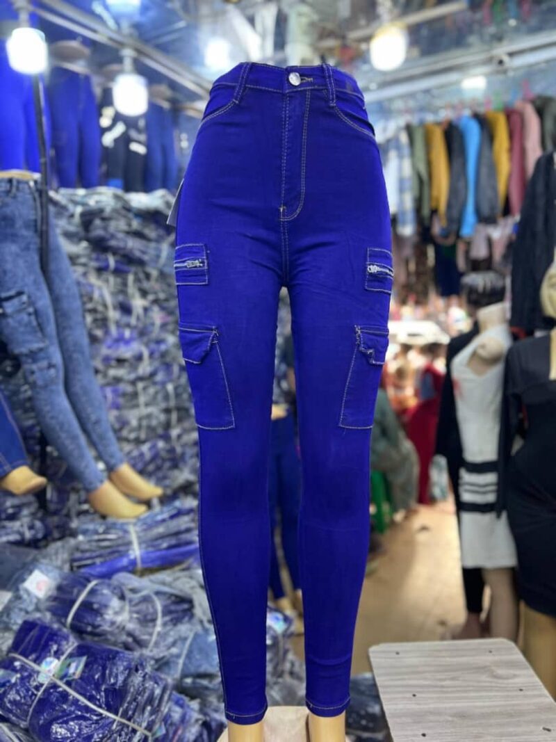 Ladies High Waist Stretch Jeans/ Ladies Skinny Denim Cotton Stretch Jeans/ Ladies Fashionable Trendy Jeans - Image 5