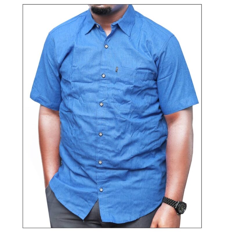 High Quality Men’s Cotton Office Casual Short Sleeved Shirts - Image 5