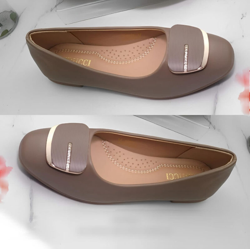 Ladies Leather Fashion Designer Elegant Pumps - Image 3