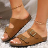 Unisex Double Buckle Sandals
