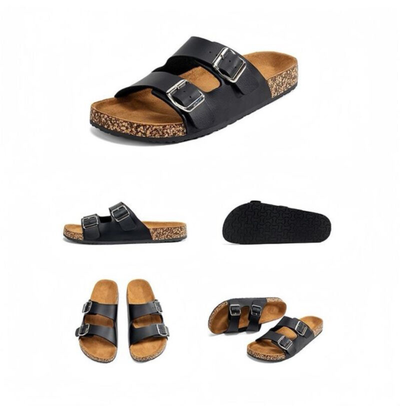 Unisex Double Buckle Sandals - Image 4