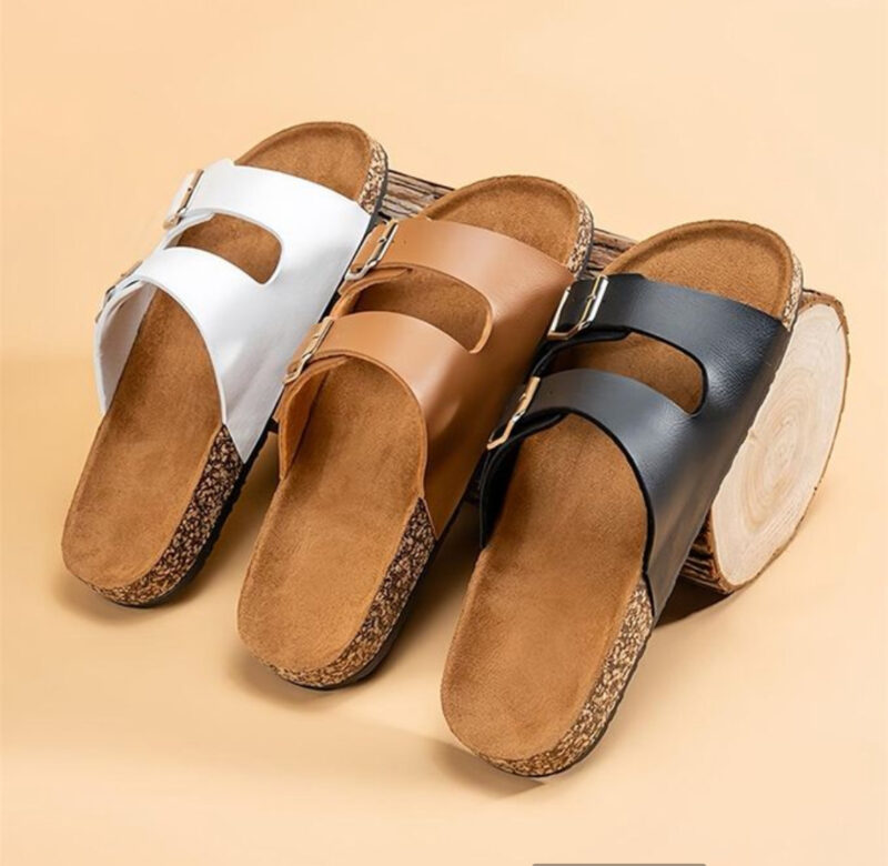 Unisex Double Buckle Sandals - Image 6