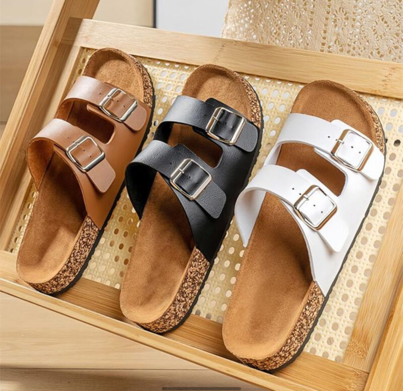 Unisex Double Buckle Sandals - Image 5