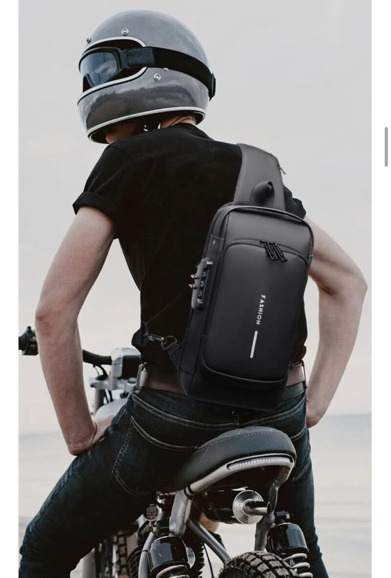 Men’s Multifunctional Anti-Theft USB Shoulder Crossbody Travel Sling Chest Bag - Image 8