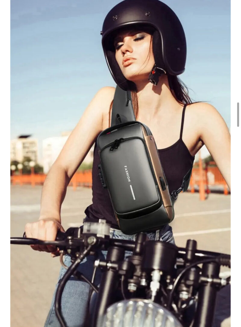 Men’s Multifunctional Anti-Theft USB Shoulder Crossbody Travel Sling Chest Bag - Image 9
