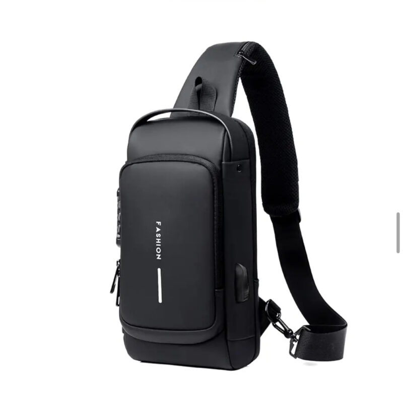 Men’s Multifunctional Anti-Theft USB Shoulder Crossbody Travel Sling Chest Bag - Image 6