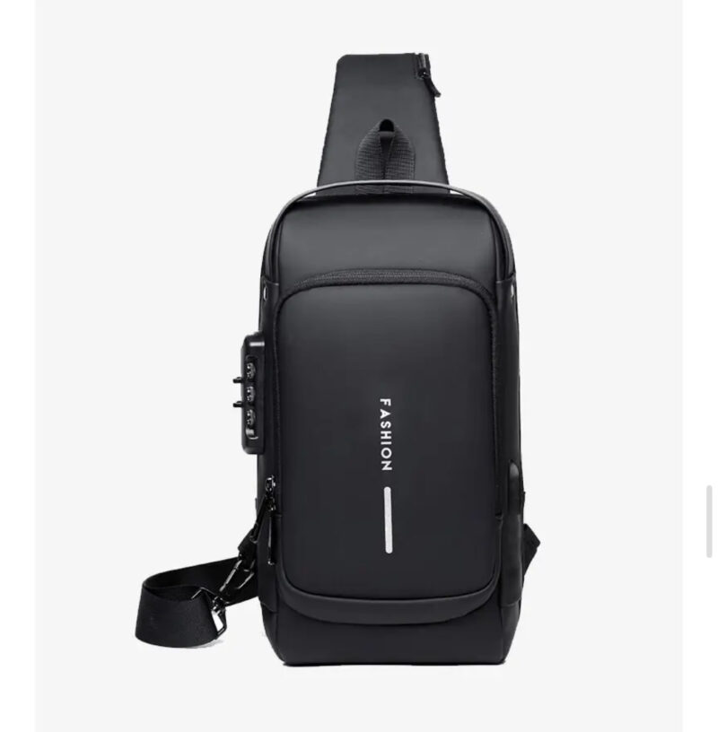 Men’s Multifunctional Anti-Theft USB Shoulder Crossbody Travel Sling Chest Bag - Image 2