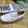 Original Men’s Lace Up Moccasin Shoes-White