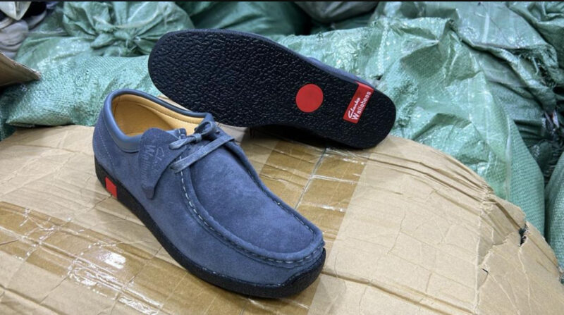 Men’s Lace Up Moccasin Shoes-Blue