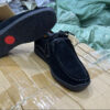 Men’s Lace Up Moccasin-Black