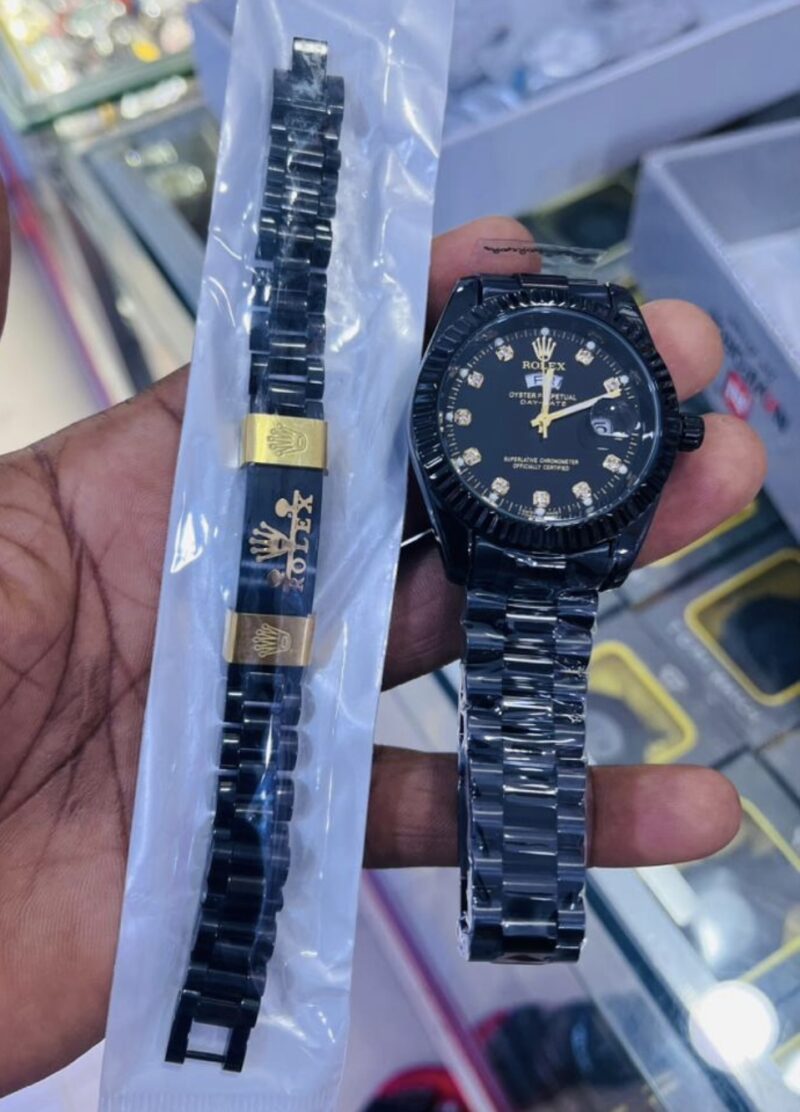Rolex Watch-Black - Image 2