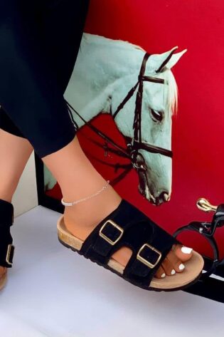 Original Unisex Double Buckle Sandals /Slippers/Open Toe Shoes