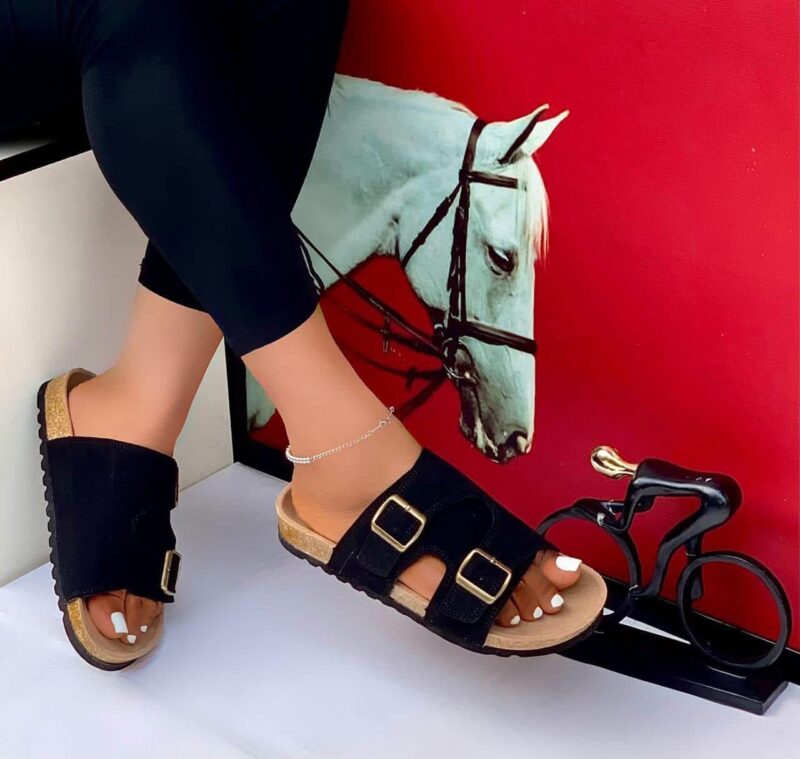 Original Unisex Double Buckle Sandals /Slippers/Open Toe Shoes