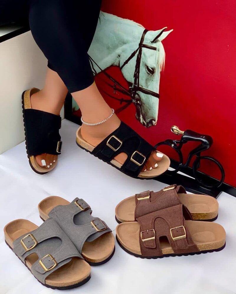 Original Unisex Double Buckle Sandals /Slippers/Open Toe Shoes - Image 4