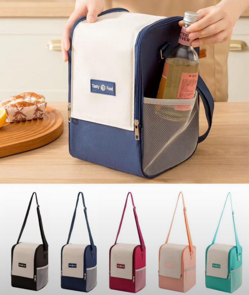 Insulated Lunch Bag Bento Lunch Box Women/Men Office Travel Work Picnic Beach Small Reusable Portable Leakproof Food Container