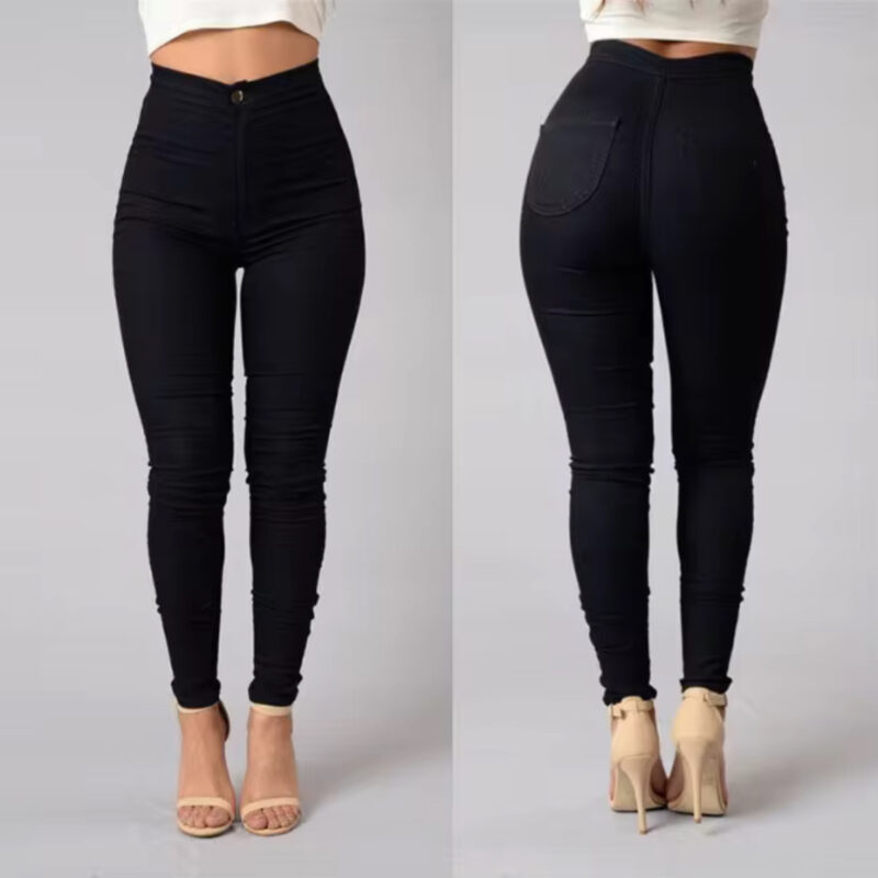 Ladies Stretch Body Shapers High Waist Jeans - Image 3