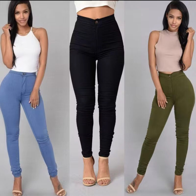 Ladies Stretch Body Shapers High Waist Jeans - Image 2