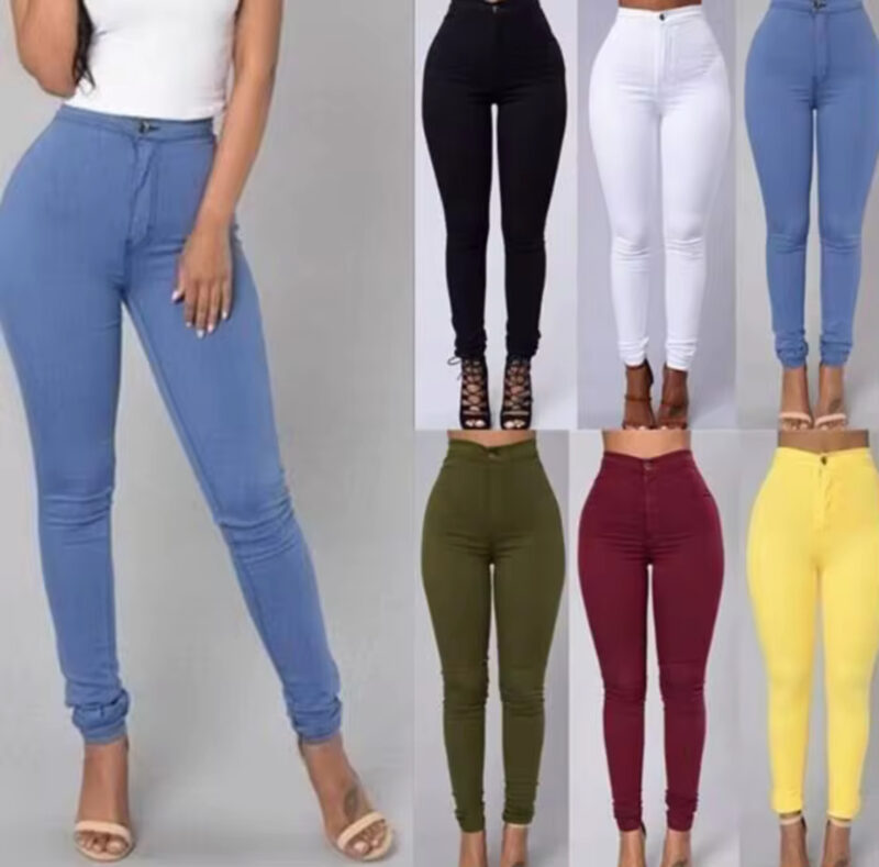Ladies Stretch Body Shapers High Waist Jeans