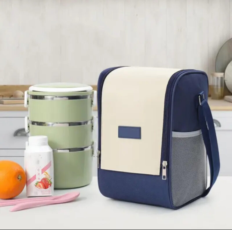 Insulated Lunch Bag Bento Lunch Box Women/Men Office Travel Work Picnic Beach Small Reusable Portable Leakproof Food Container - Image 2