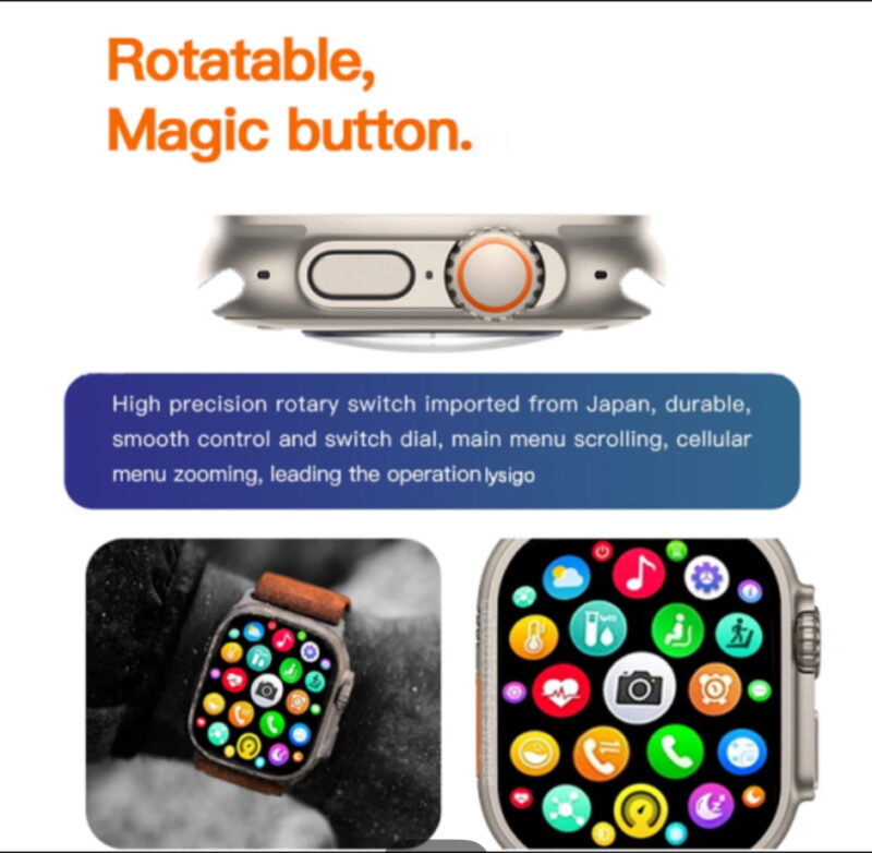 T800 Ultra Smart Watch 8 Unisex Smart Watch Bluetooth Call Waterproof Watch 8 Wireless Charging - Image 5