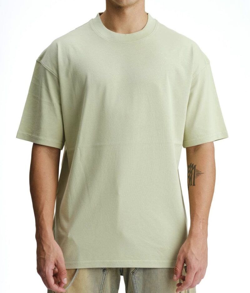 High Quality Short-Sleeved Men’s 100% Cotton Casual Oversized Round Neck Streetwear T-shirts For Men - Image 2