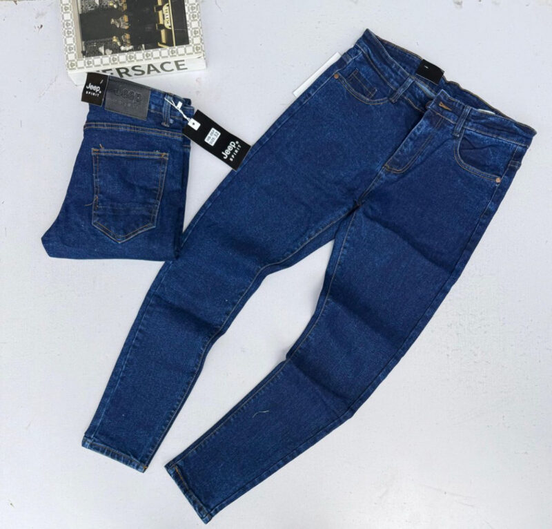Vintage High Quality Faded Men’s Jeans Classic Casual Skinny Stretch Denim Jeans - Image 9