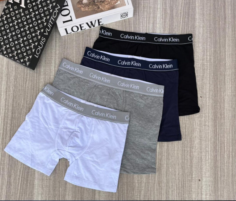 4-Pack Calvin Klein High Quality Boxers Shorts Men Boxers Male Underwear Man Briefs Cotton Soft Shorts Trunks