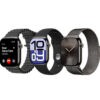 Haino Teko Germany Series 10 SQ-13 Jet Black Smart Watch With Large Screen AMOLED Display AI Voice Assistant 3 Pairs Straps And Charging Cable Designed For Ladies And Gents