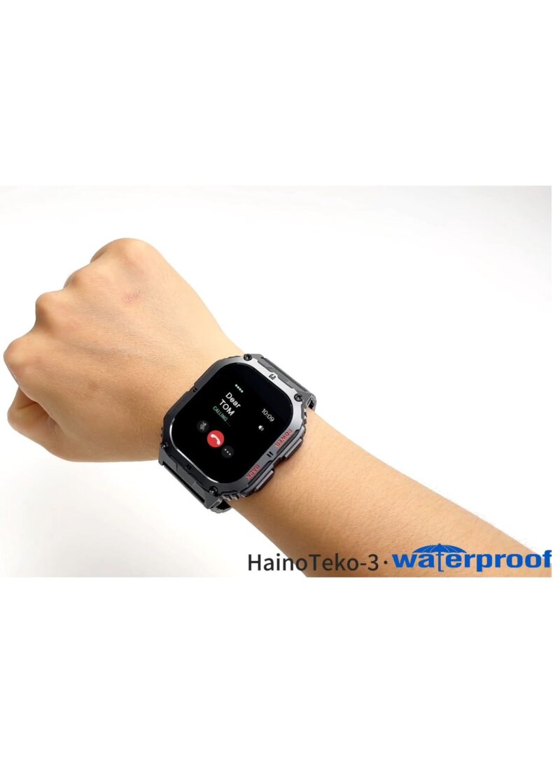 Haino Teko Germany Haino Teko-3 AMOLED Display Waterproof Smart Watch With 3 Pair Straps - Image 9