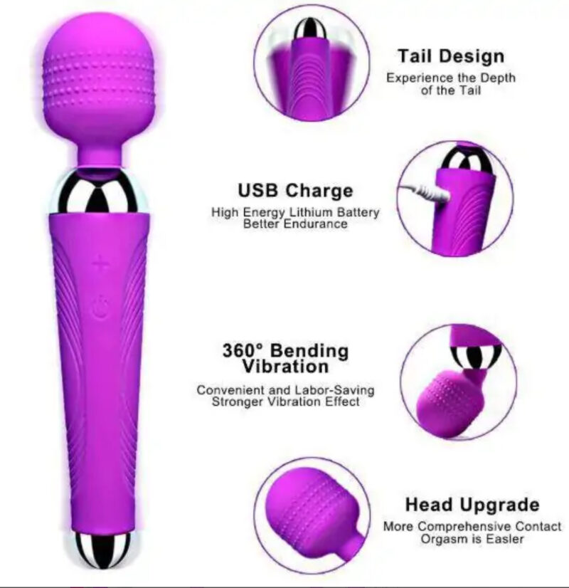 Women Clitoris Adult Musturbator Sex Toys USB Concrete Dildo - Image 5