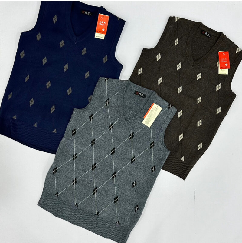 V-Neck Half-Sleeved Sweaters For Men - Image 2