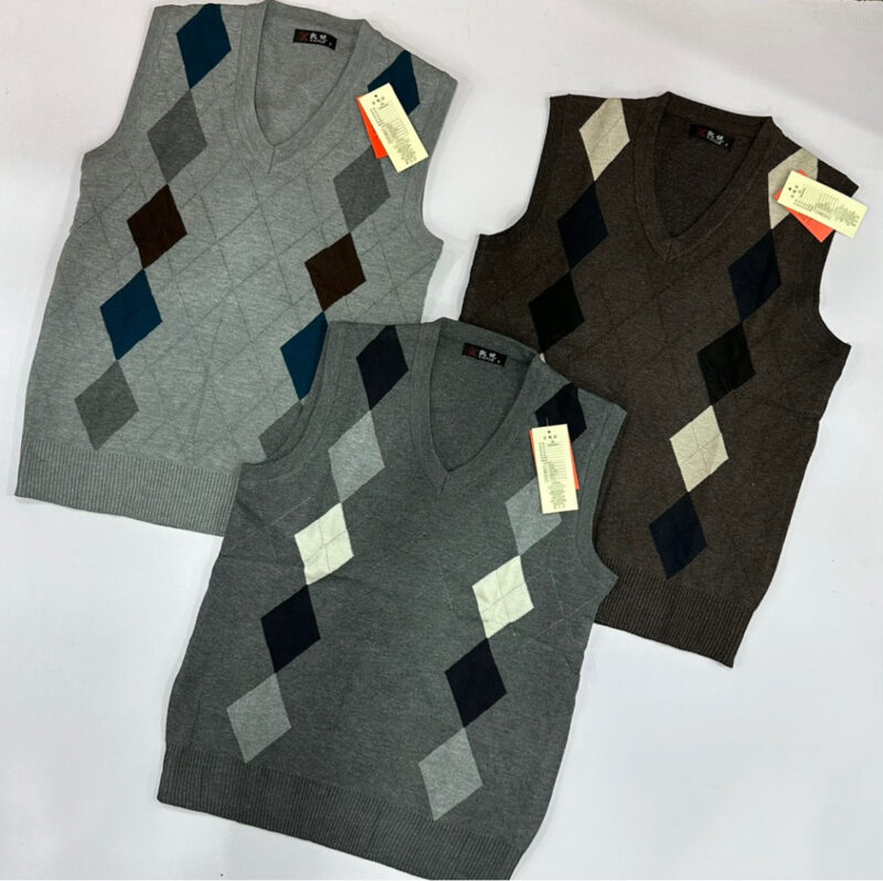 V-Neck Half-Sleeved Sweaters For Men - Image 3
