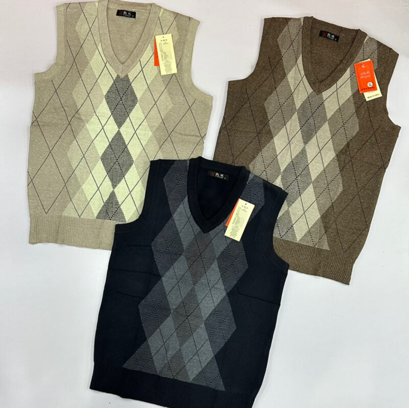V-Neck Half-Sleeved Sweaters For Men - Image 4