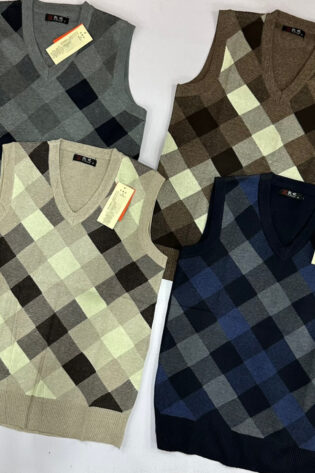 V-Neck Half-Sleeved Sweaters For Men