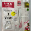 Lux Premium Men’s Best 100% Cotton Underwear White Pack Of 3 , Free Pen Included