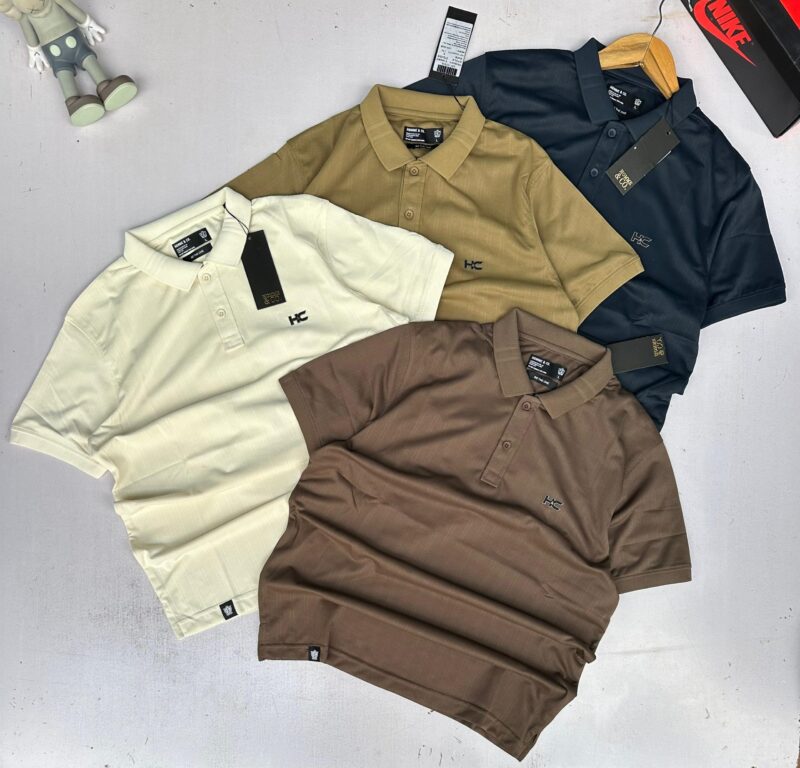 Men High Quality Cotton Slim Fit Polo Short-Sleeved T-Shirts - Image 3
