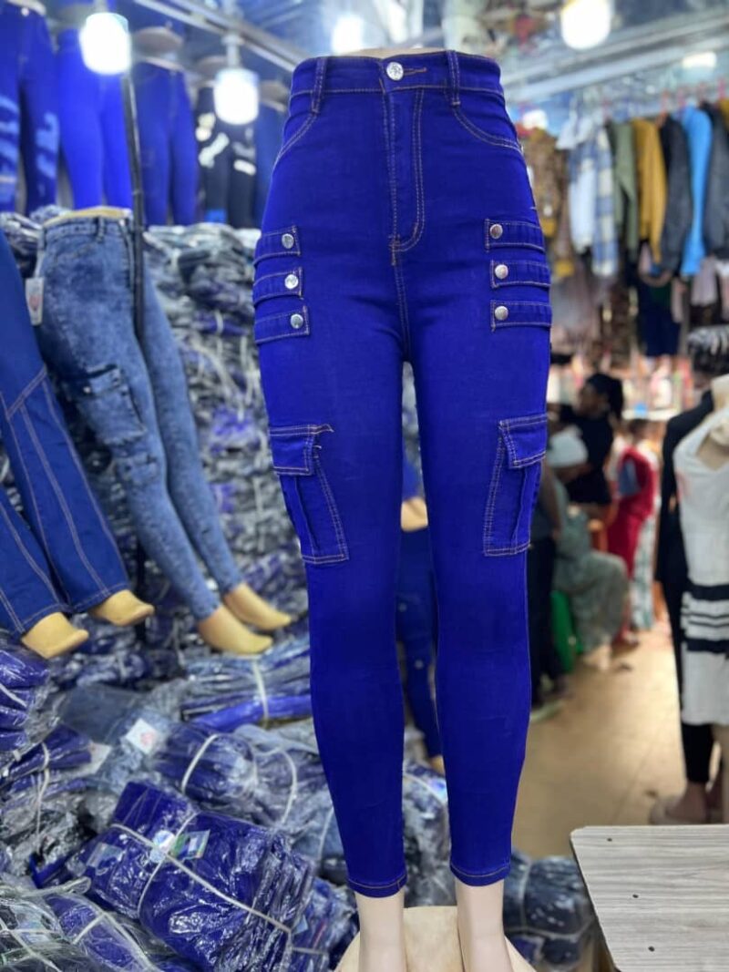 Ladies High Waist Stretch Jeans/ Ladies Skinny Denim Cotton Stretch Jeans/ Ladies Fashionable Trendy Jeans - Image 6