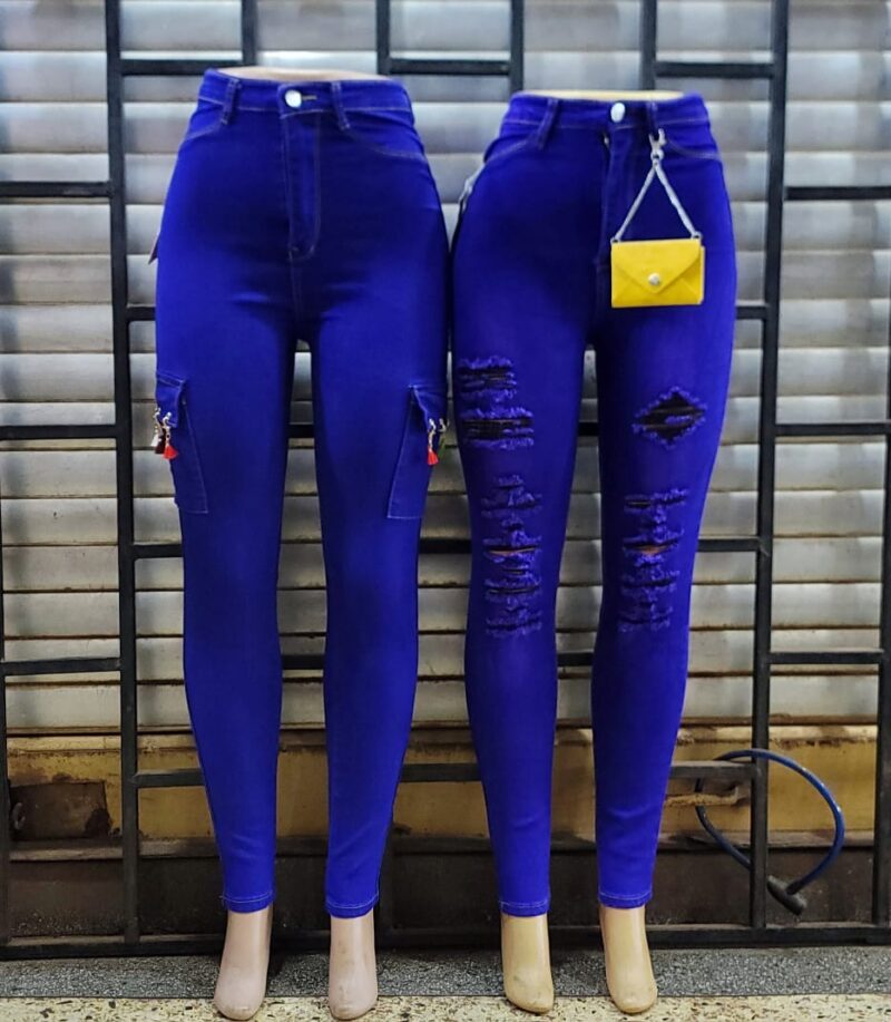 Ladies High Waist Stretchy Jean Pants/ Trousers