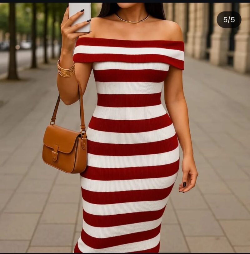 Women's Elegant Off-Shoulder party & Formal Dress - A-Line party gown, Flattering Fit for Evening Events, Prom, Wedding - Easy Care Elegant Evening Gown, Prom Night Attire, Ripple Hem Design, Highquality Material, Stylish Gown, Bridal Party
