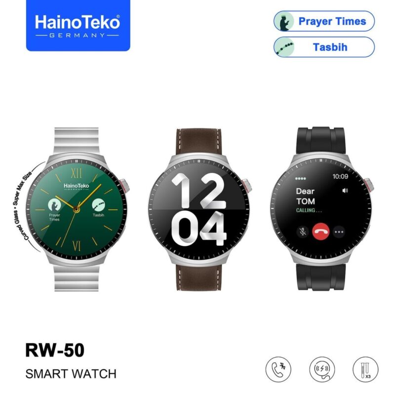 Haino Teko RW-50 AMOLED Smart Watch with 3 Straps - Image 2