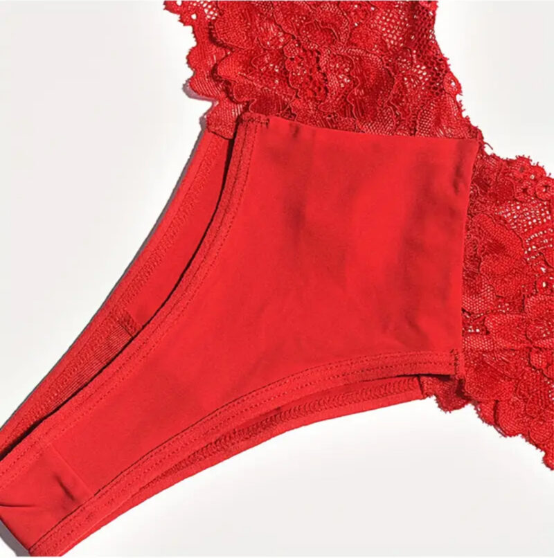 7pcs Women'S Seamless G-String Panties - Sexy Low-Rise Hollow-Out Lace Underwear, Solid Color, Comfortable & Stylish for Casual Attire, Sexy Panties, Comfortable Lingerie, Feminine Touch Underwear, Durable Lingerie - Image 3